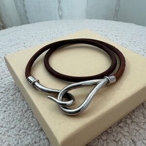 Hermes double tour jumbo hook bracelet